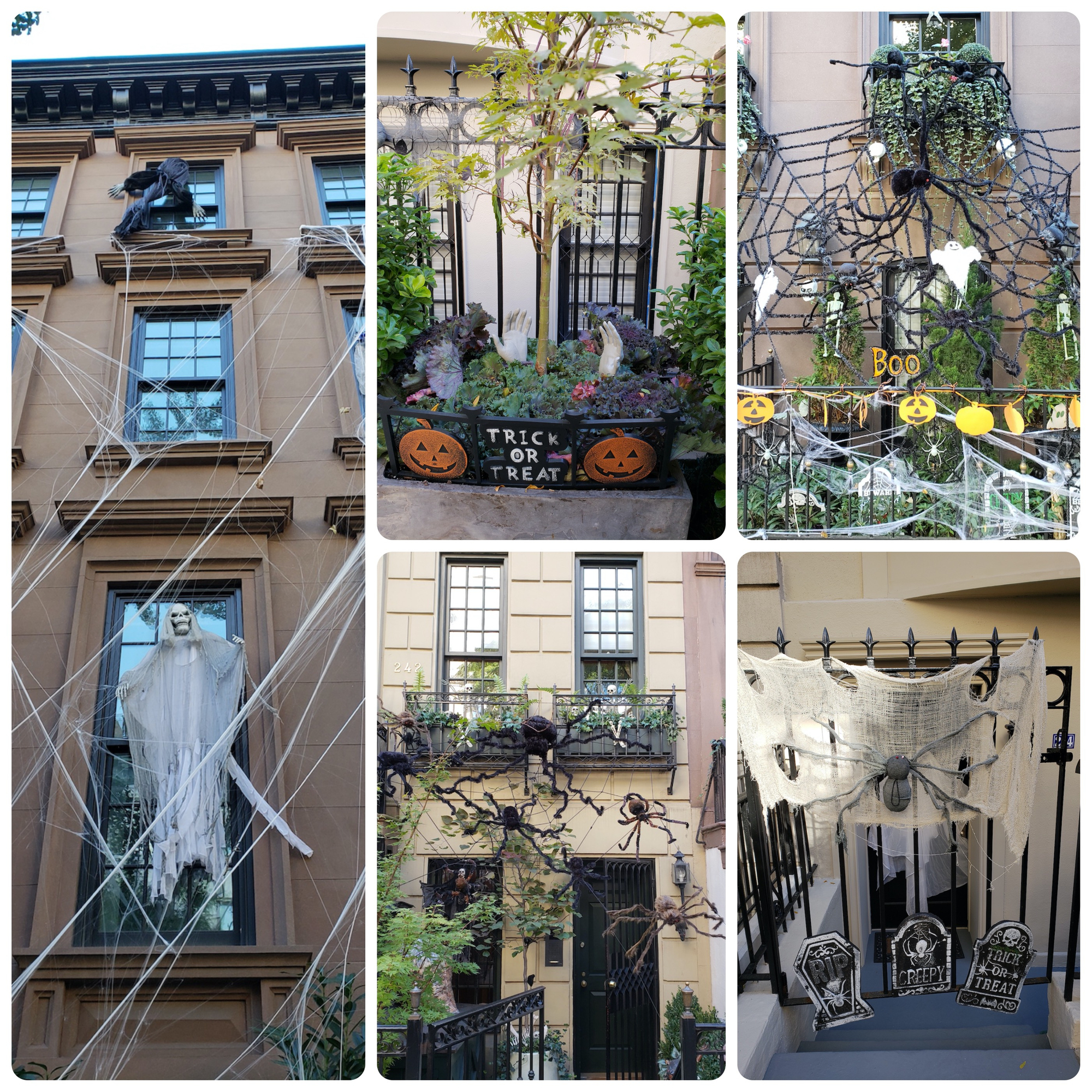 Halloween decorations in NYC