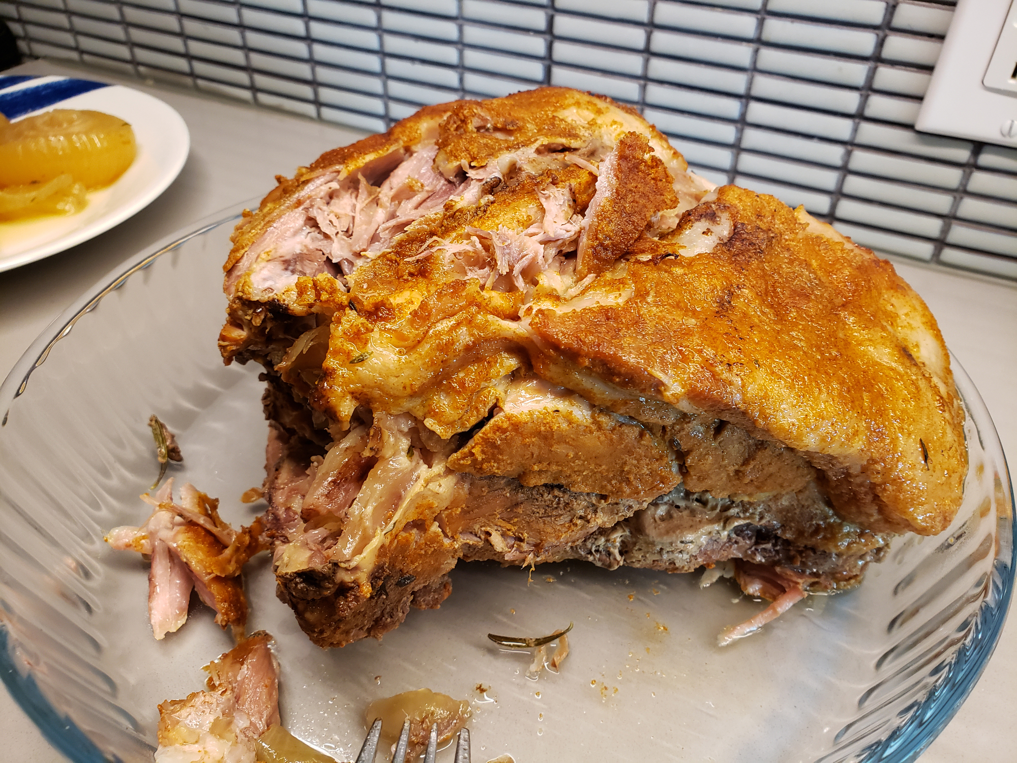 Pulled pork after 8 hours